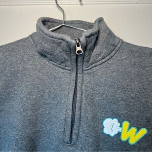 Elemental Wind Pixar Animation Studios Logo Gray Zip Sweatshirt | Mens Large